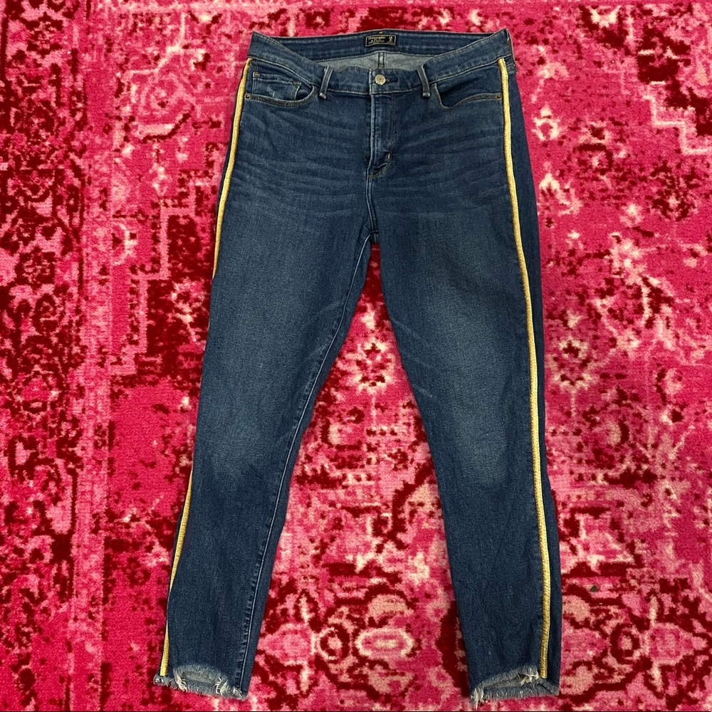 Abercrombie Harper Low Rise Skinny Ankle Jeans